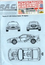 Decal 1/43 Toyota Celica ST205