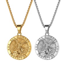 Mens St Michael Necklace