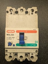MEM MGL323 MCCB 32 Amp Triple Pole 32A 3 Phase Breaker  Memshield 