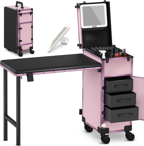 Portable rolling manicure - portable,