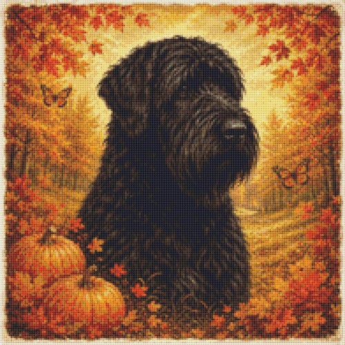 Black russian terrier puppy - black,