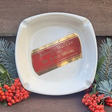 Vintage Johnnie Walker Old Scotch Whiskey Ceramic Ashtray – Pub Collectible