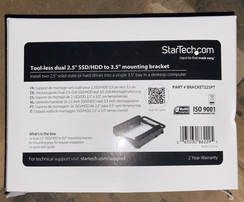 Startech dual ssd hdd - startech, 2.5"