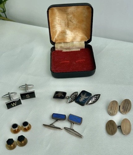 Vintage mens cufflink - vintage,