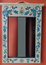 Vintage Wooden  Folk Painted