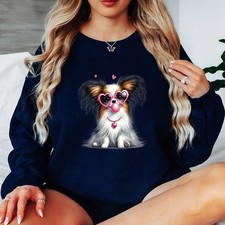 Papillon Dog Heart Sunglasses