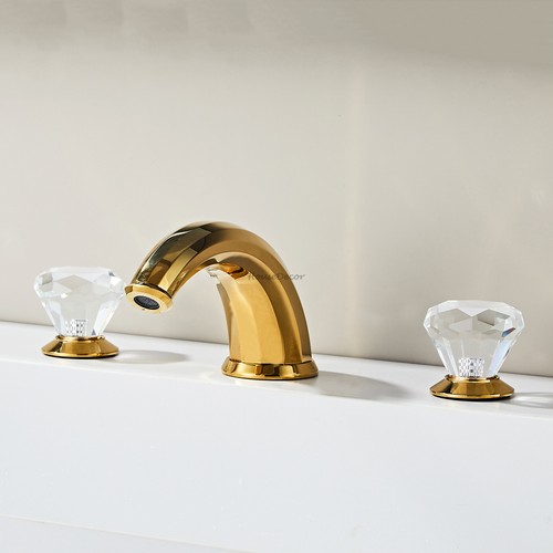 Golden bathroom hole sink - 3,