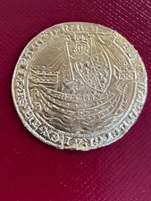 RARE EDWARD III GOLD NOBLE MINT MARK CROSS 1356 (MUSEUM SPECIMEN COIN) AN 71