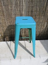Cool Tolix Style  Metal Bistro Bar / Kitchen Stool French Industrial Shabby Chic