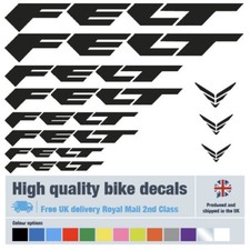 Felt new bike decals labels