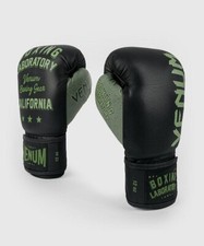 Venum Boxing Lab Gloves black green Gym kickboxing Boxing Mma Training + Freebie