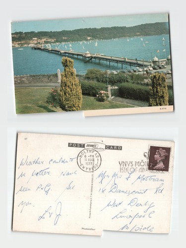 Postcard beaumaris pier - beaumaris,