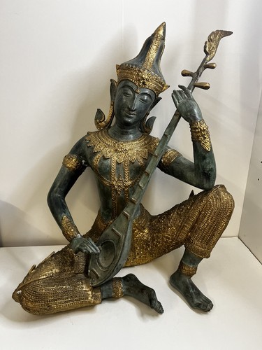 Vintage gilded bronze - bronze, thai