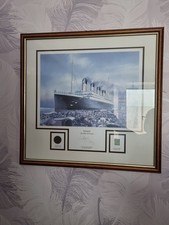 Timothy O'Brien Signed Ltd Edition (270/1912) Print 'TITANIC' c/w Coin & Stamp
