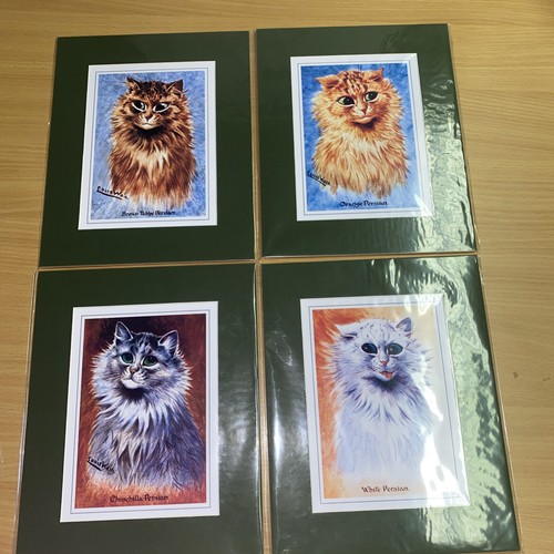 Louis wain prints persian - x,