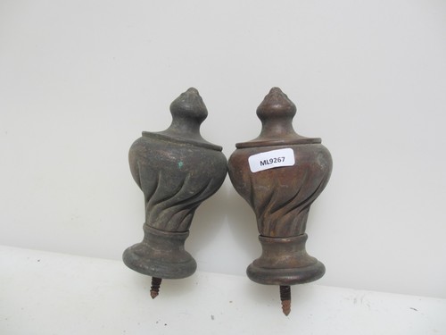 Victorian brass curtain pole - victorian,
