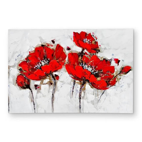 2x3 abstract poppy flowers - 2x3,