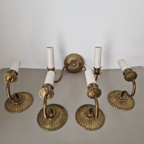 Vintage georgian brass wall - georgian,