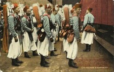 Postcard Turcos Algerian 'Fire