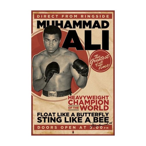 Muhammad ali poster sting like - sting,