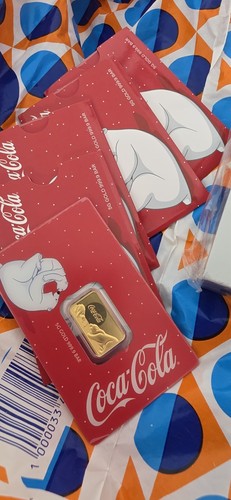Coca cola gold bullion bar - cola, 5g