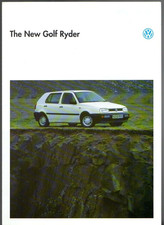 Volkswagen Golf Ryder 1.4 Mk3 Limited Edition 1993 UK Market Sales Brochure