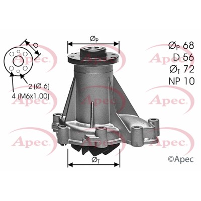 Apec water pump for mercedes - apec,