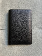 Mulberry Black Leather Passport Cover Wallet Holder