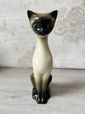 Vintage Trentham Pottery Siamese Cat. Large 11 / 28cm #331 Mid Century (2)