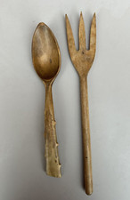 2 ANTIQUE/VINTAGE hand carved