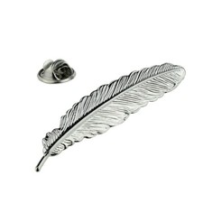 Quill Feather Design Lapel Pin