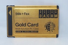 Vintage Psion Dacom Global 56k Fax & Modem Gold Laptop PC Card (LR109212)