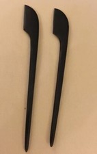 2 NEW Hair Slides Sticks Accessories Water Buffalo Horn, Kind On Hair