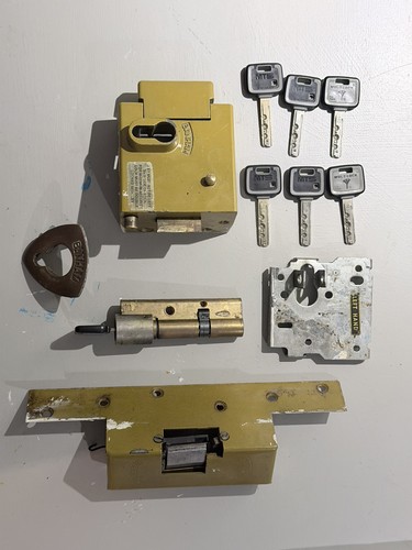 Vintage banham front door lock - door,