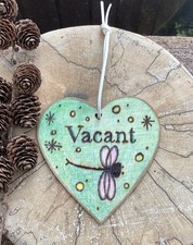 Handmade in UK Toilet Engaged