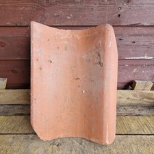 Pair of Reclaimed Unbranded Natural Clay Pantiles | 10" X 13" 
