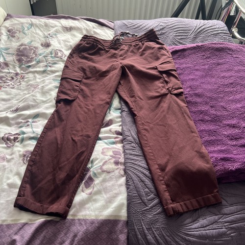 Ladies size burgundy cargo - 18,