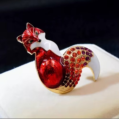 11ab rhinestone and enamel red - rhinestone,