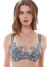 Freya Lingerie Zentangle 1951 Underwired Plunge Balcony Bra