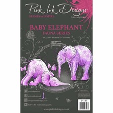 Pink Ink Designs Clear Stamps Baby Elephant PI183