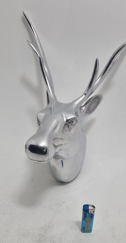 Aluminum wall hanging stags - wall,