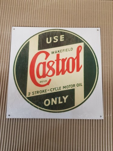 Castrol metal sign - sign,, 12"
