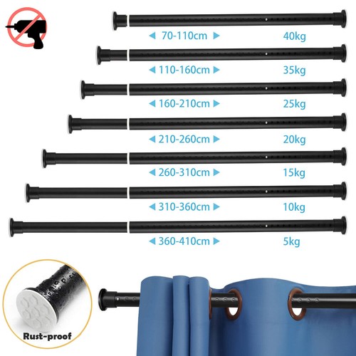 Shower curtain pole rail - shower, rod