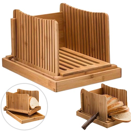 Bamboo bread slicer board loaf - bamboo,