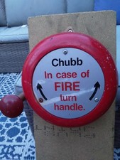 Vintage Chubb Industrial Hand-Operated Fire Bell - Price Reduced!
