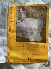 Vintage Scottish Lace Bedspread, Moonweave