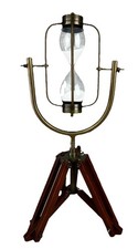Glass Sand Clock Home Decoration Hourglass 10min Timer on tripod