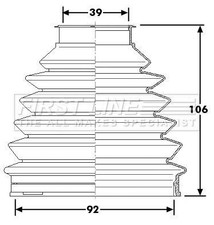 FIRST LINE FCB6231 Drive Shaft
