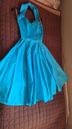 1950s halterneck turquoise - 1950s,