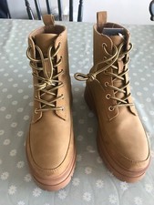 Primark Size 5 / Eur 38 Tan Lace up Boots with Padded Insoles New with Tags